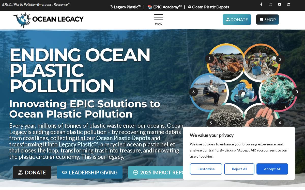 Ocean Legacy Technologies Inc. website preview