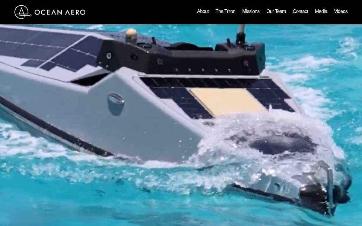 Ocean Aero website preview