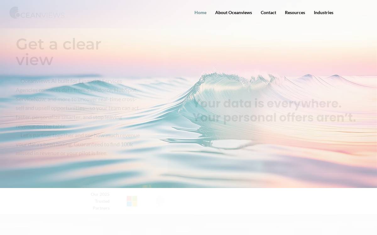 Oceanviews website preview