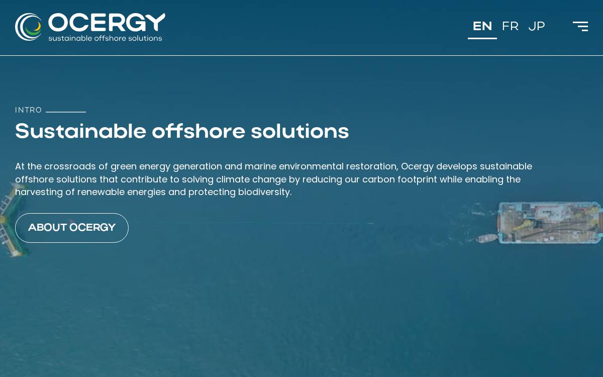Ocergy website preview