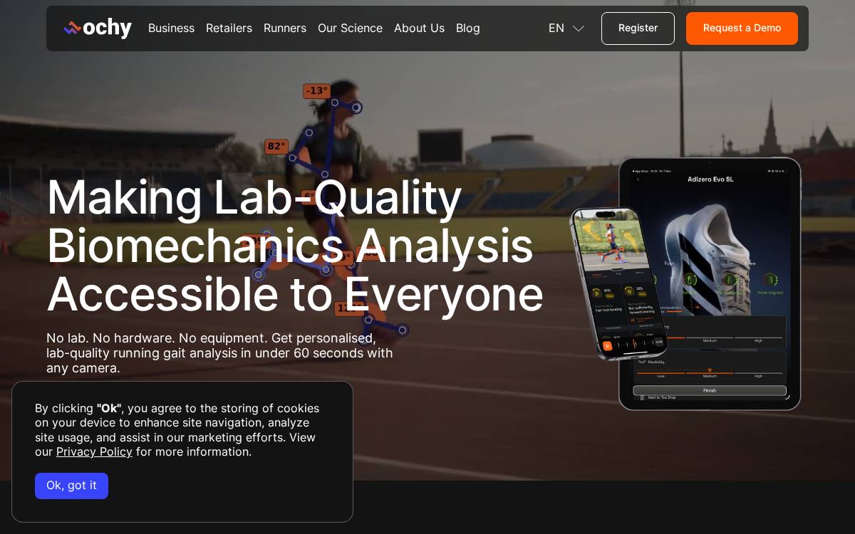 Ochy website preview