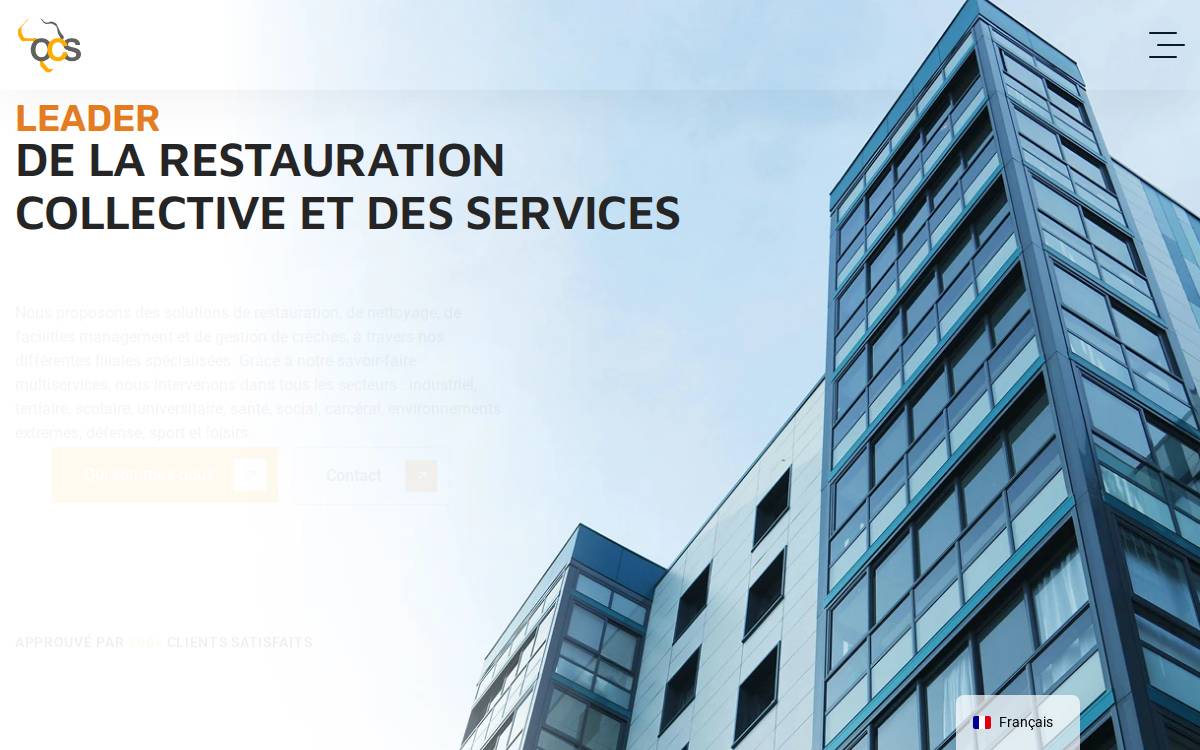 OCS Groupe website preview