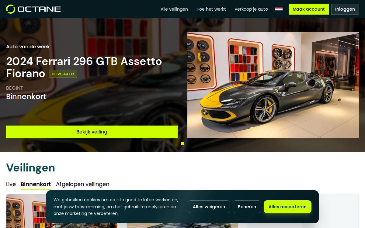 Octane website preview