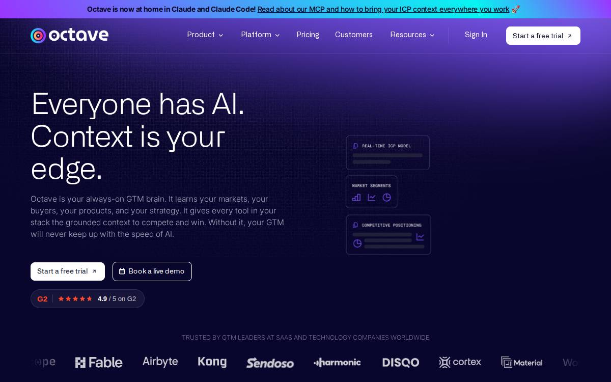 Octave website preview