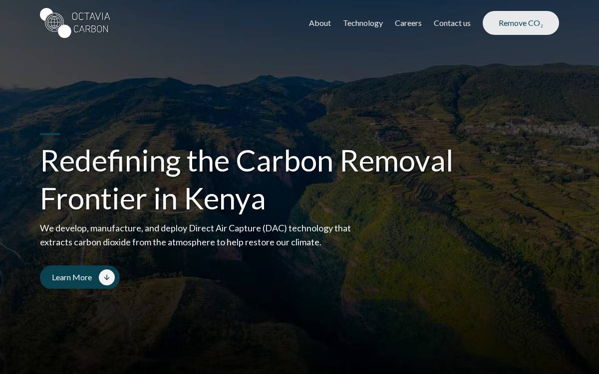 Octavia Carbon website preview