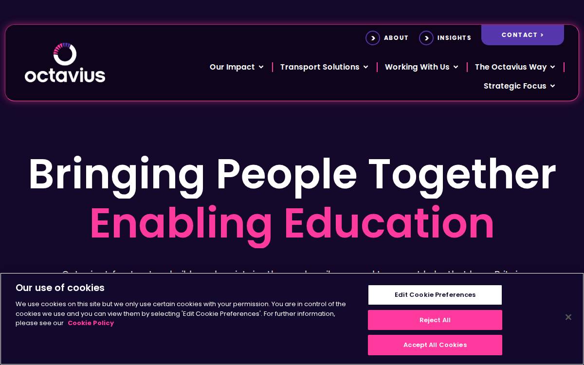 Octavius Infrastructure website preview