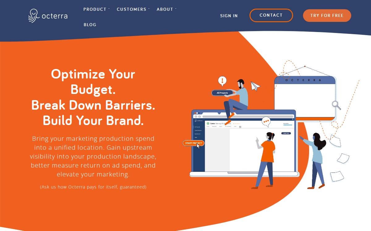 Octerra website preview