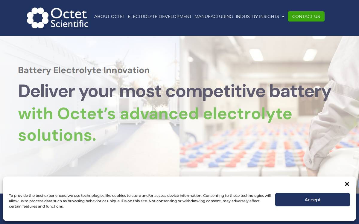 Octetsci website preview