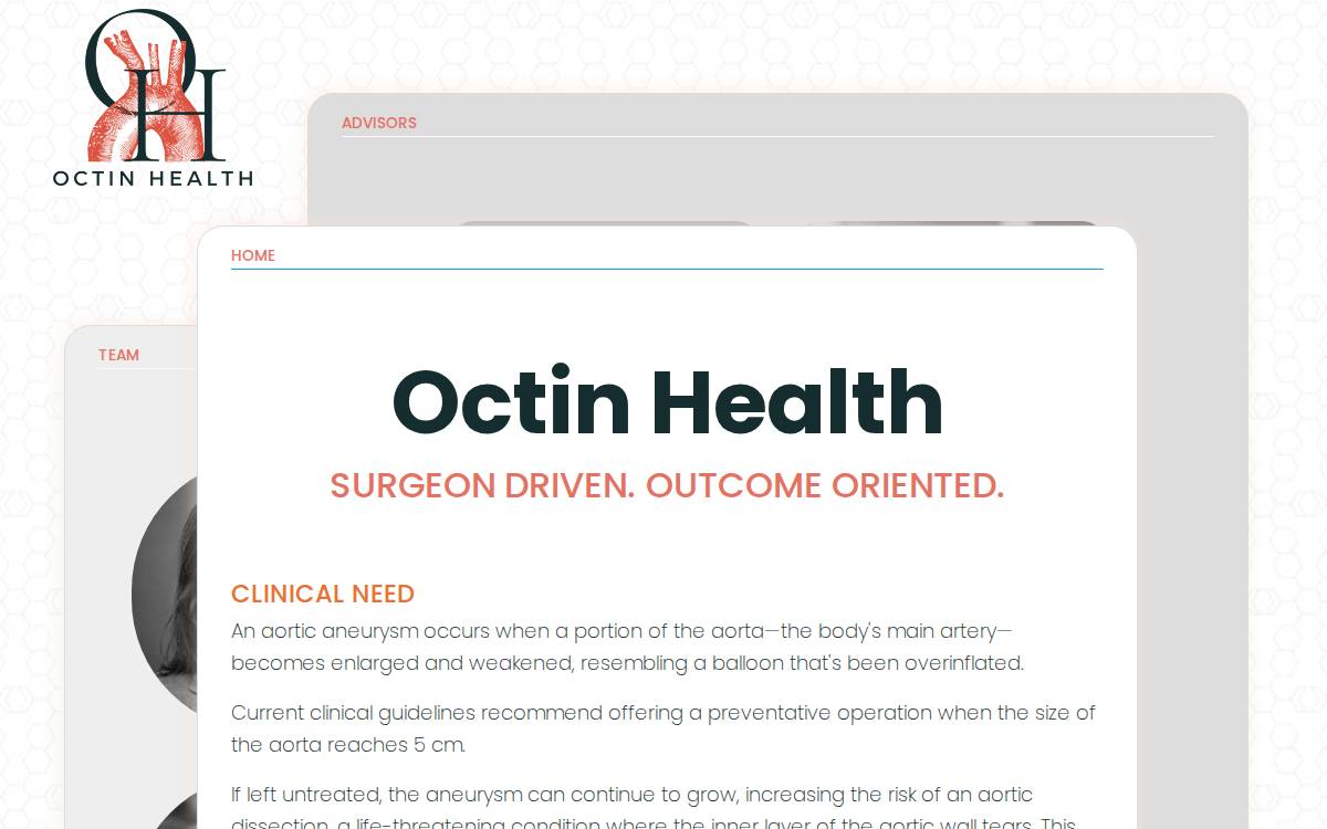Octinhealth website preview
