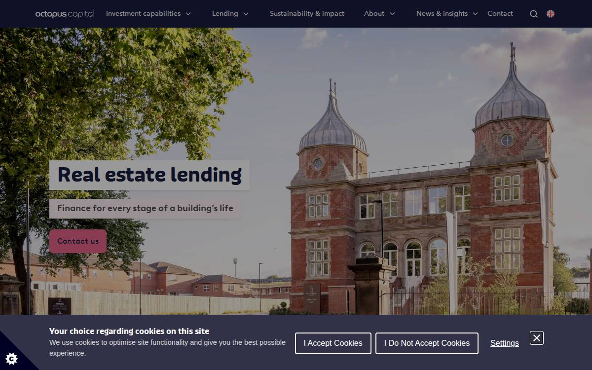 Octopus Realestate website preview