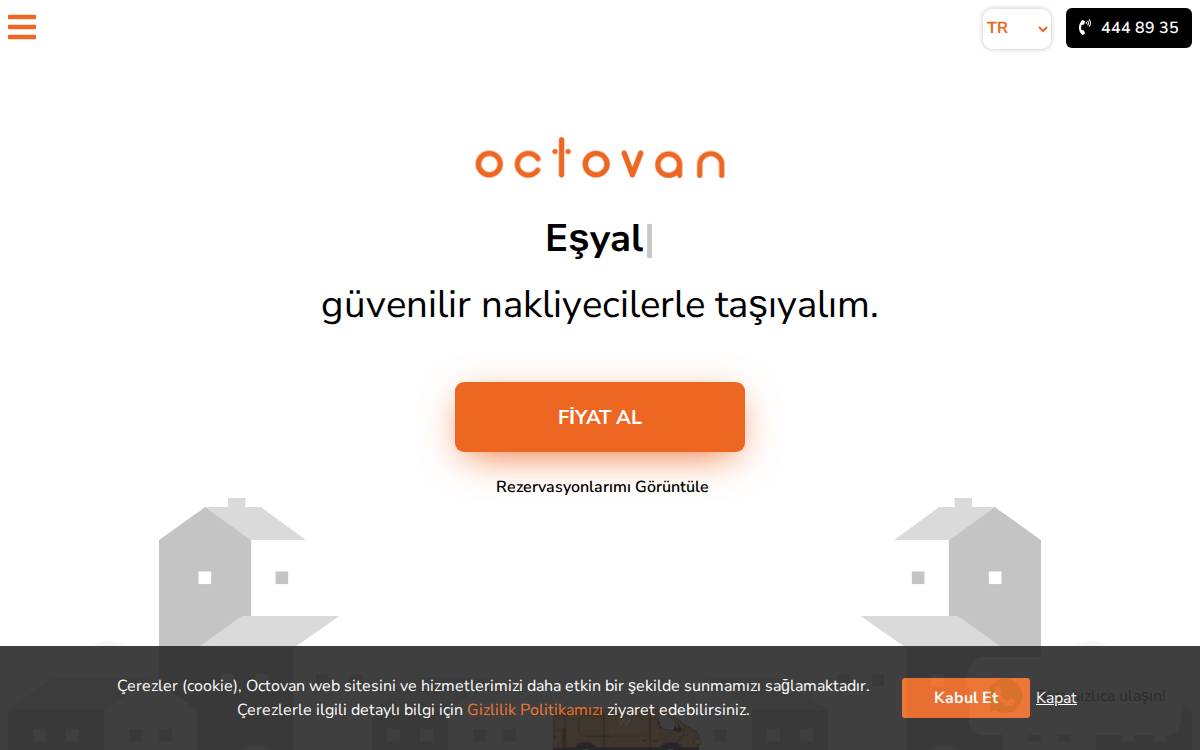 Octovan website preview