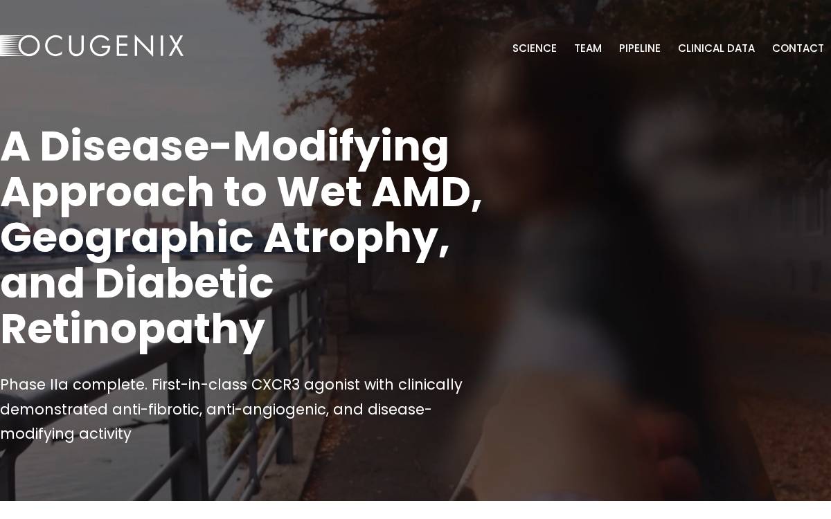 Ocugenix website preview