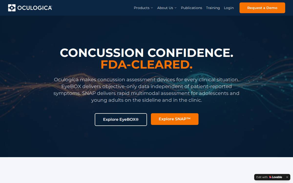 Oculogica website preview