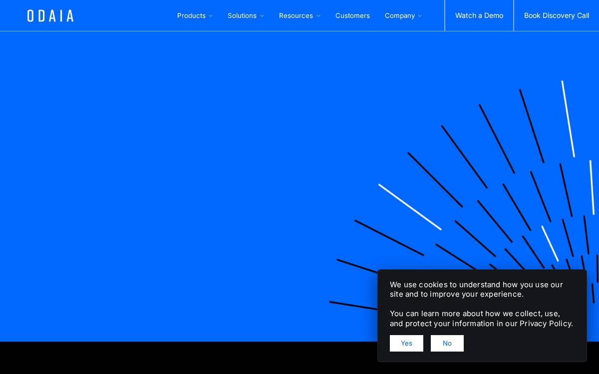 Odaia website preview