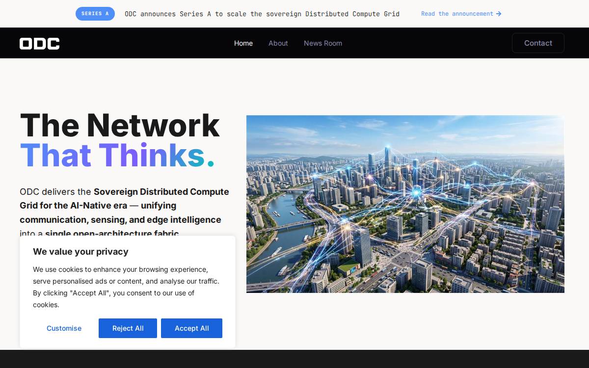 ODC Networks website preview