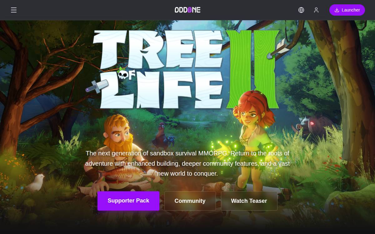 Oddone Games website preview