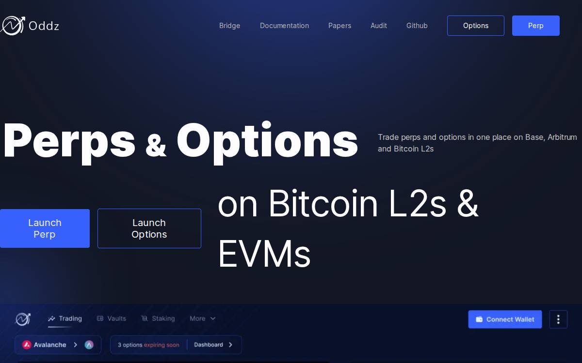 Oddz website preview