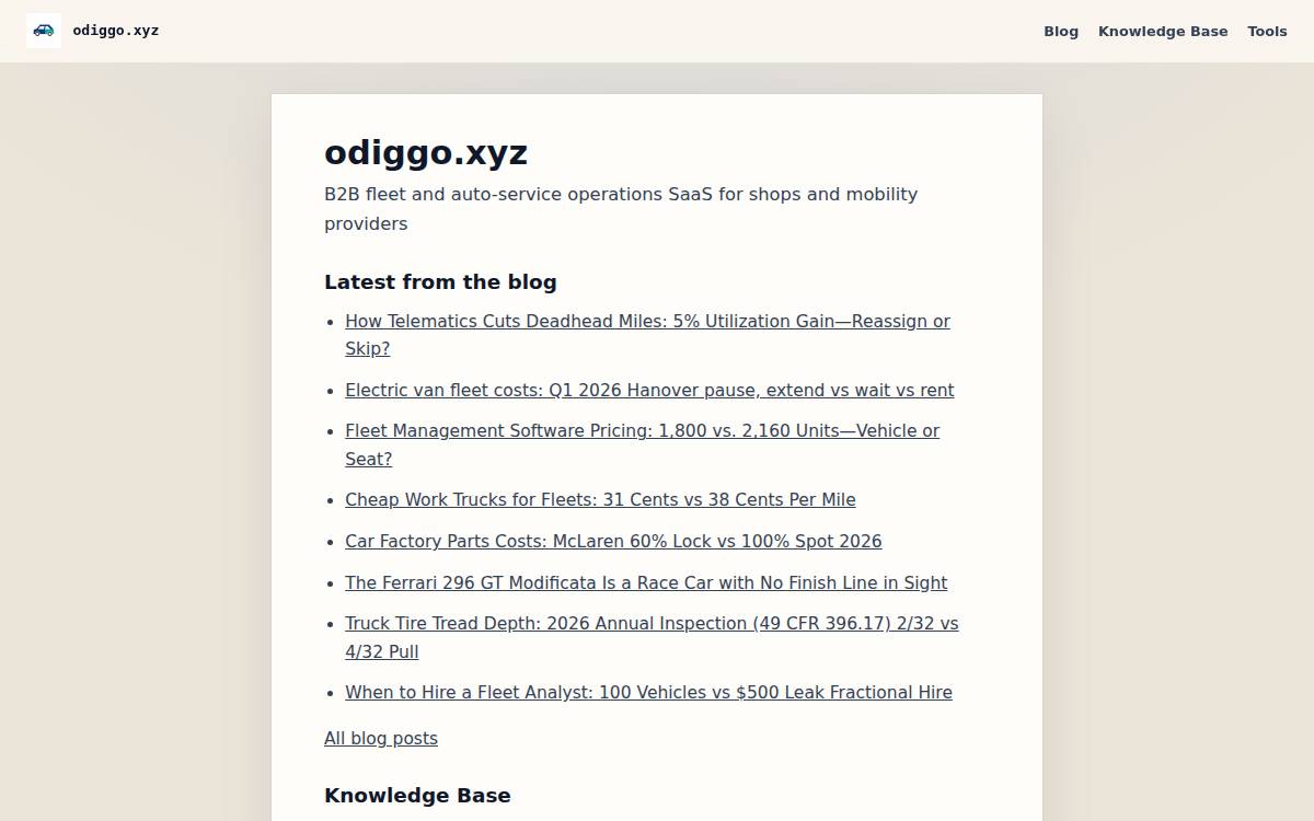 Odiggo website preview