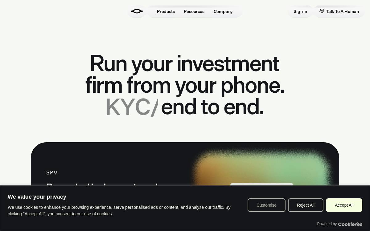 Odin website preview