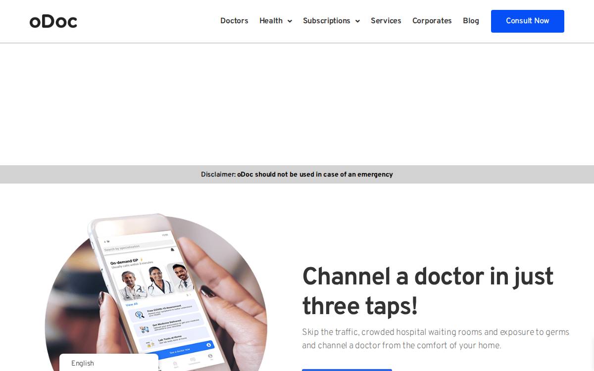 oDoc website preview
