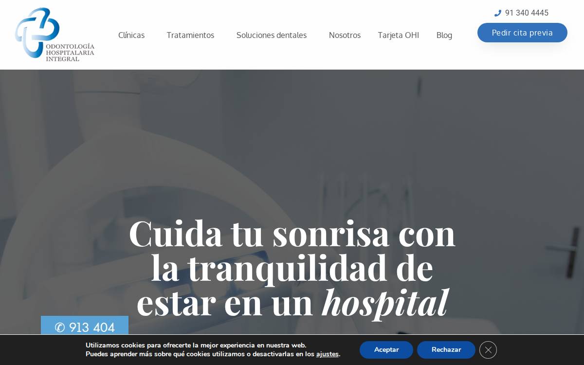 Odontologiahospitalaria website preview