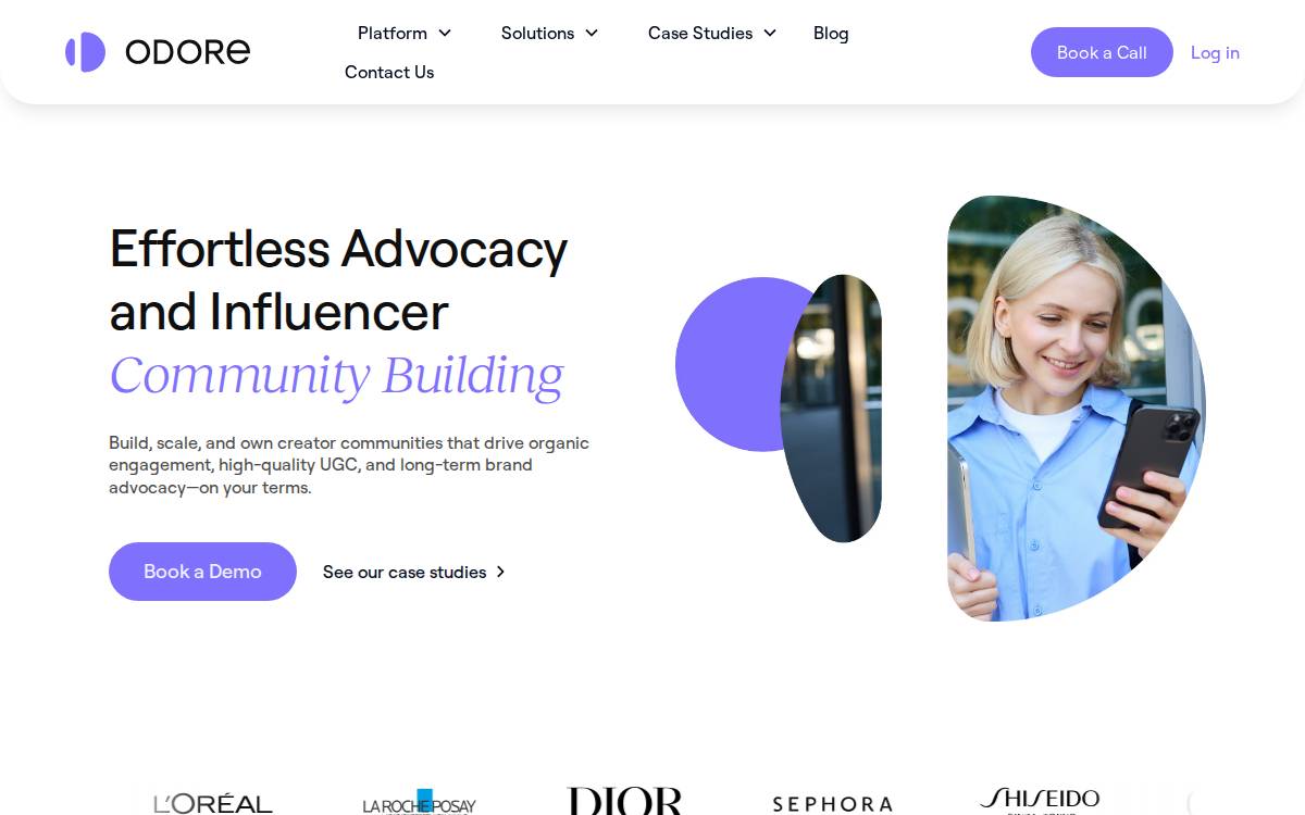 Odore website preview