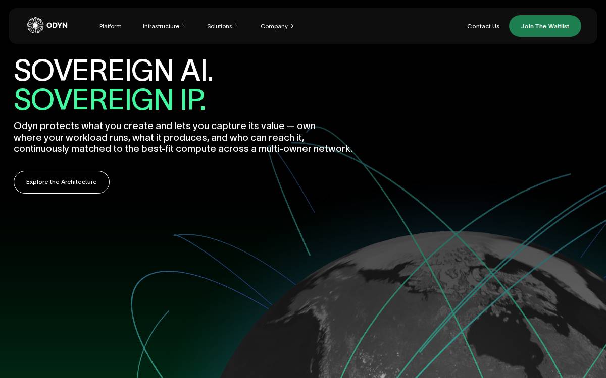 Odyn website preview