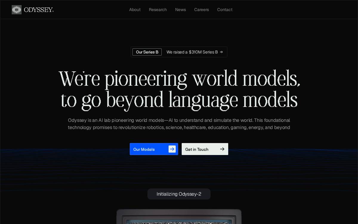Odyssey website preview