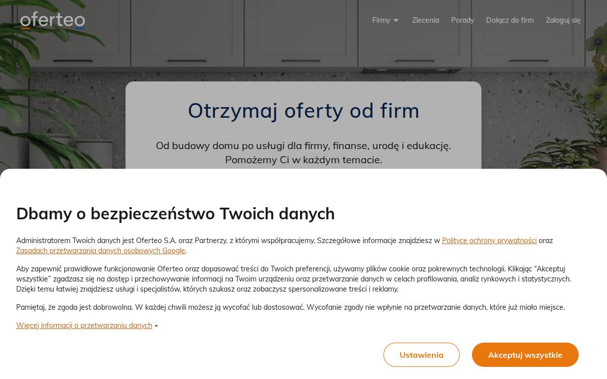 Oferteo website preview