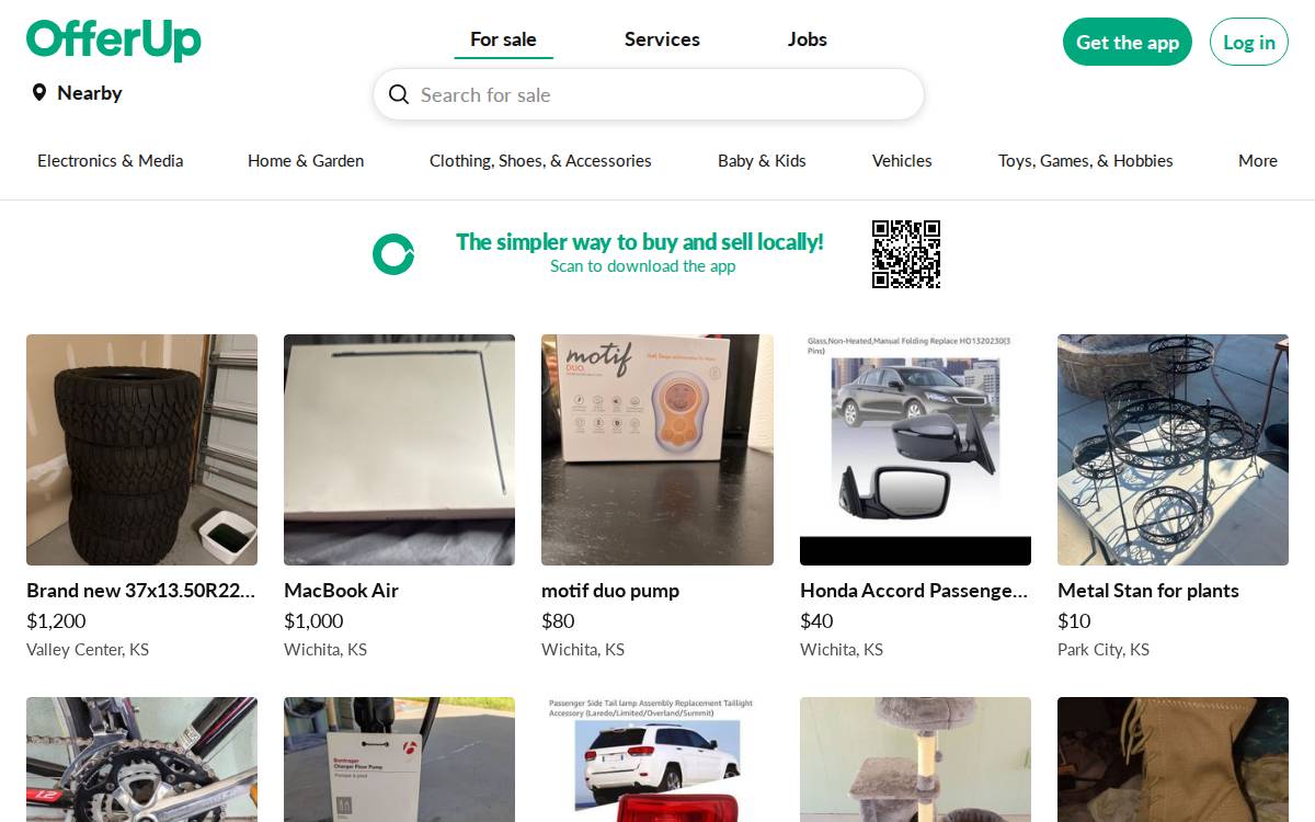 OfferUp website preview