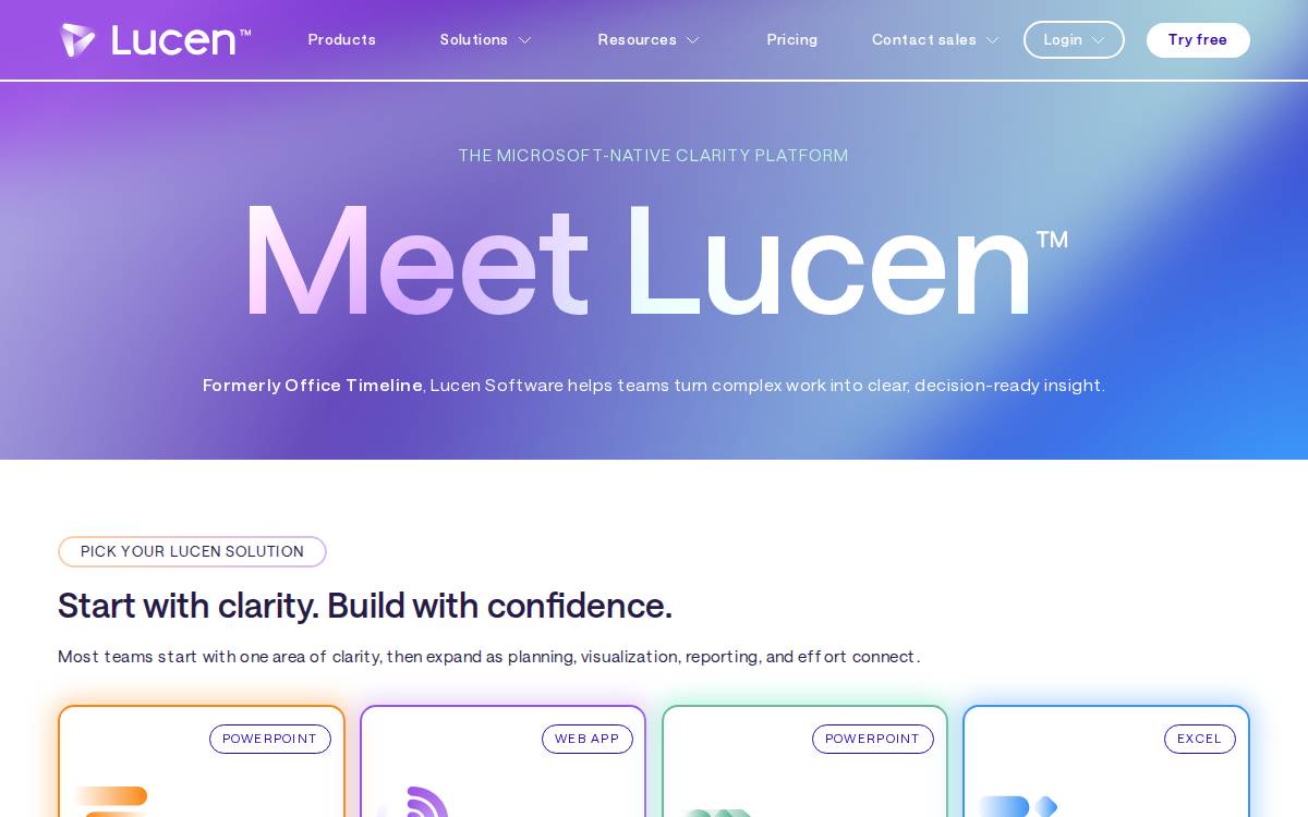 Office Timeline website preview