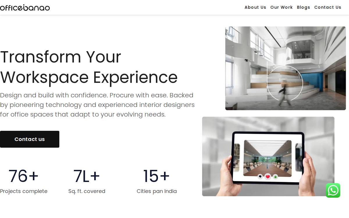 OfficeBanao website preview