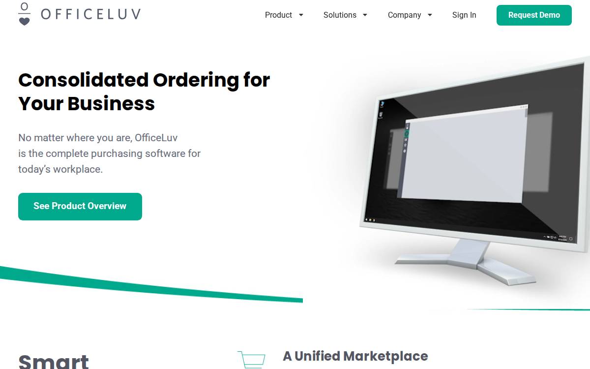OfficeLuv website preview