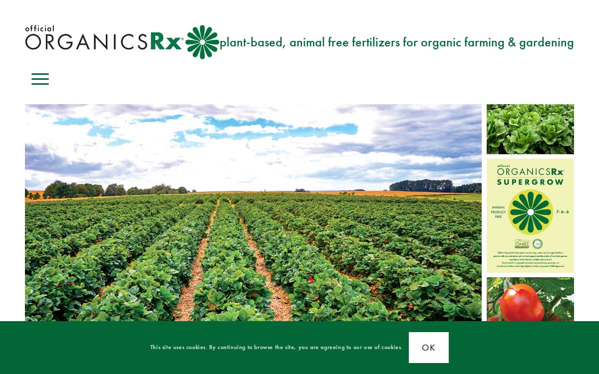 Officialorganicsrx website preview