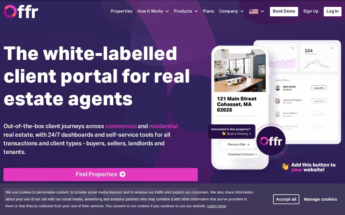Offr website preview