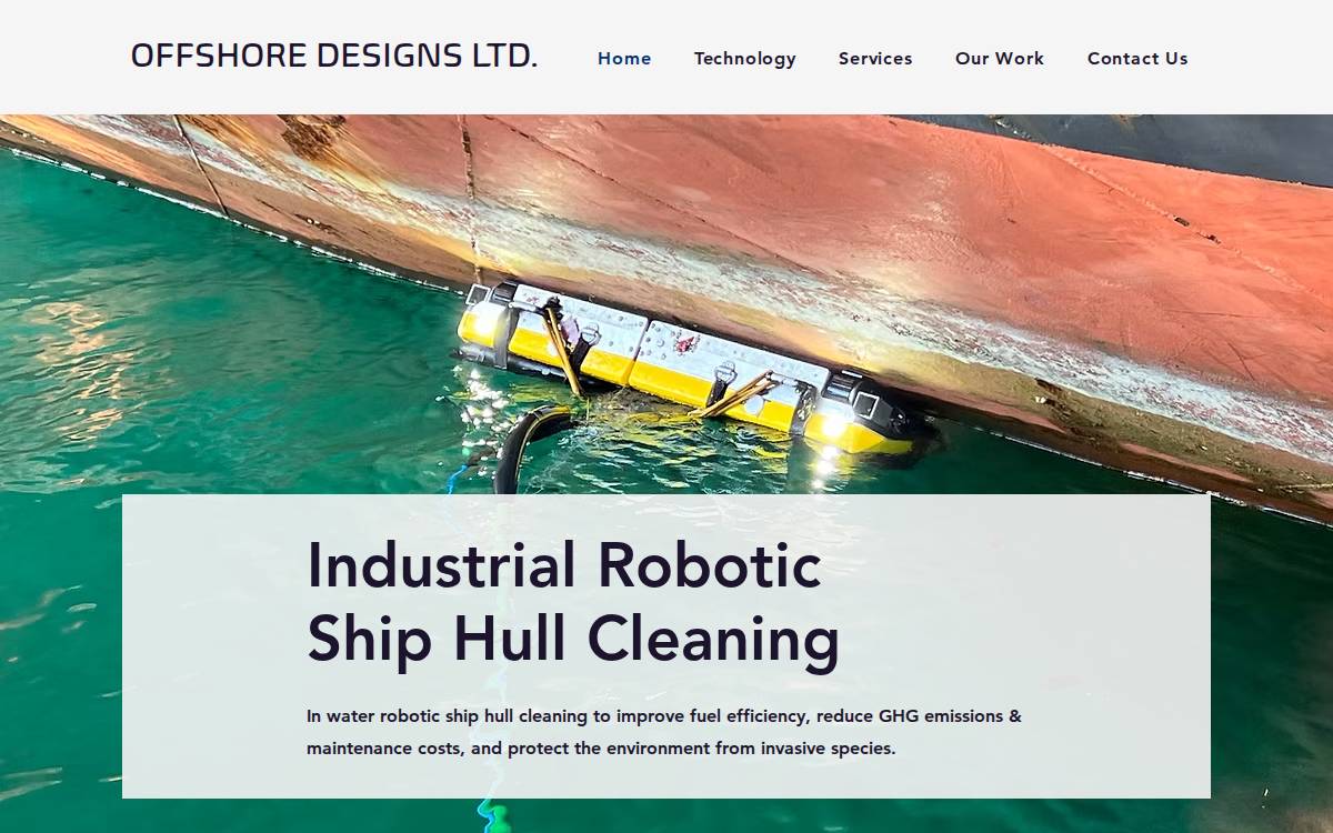 Offshore Designs website preview