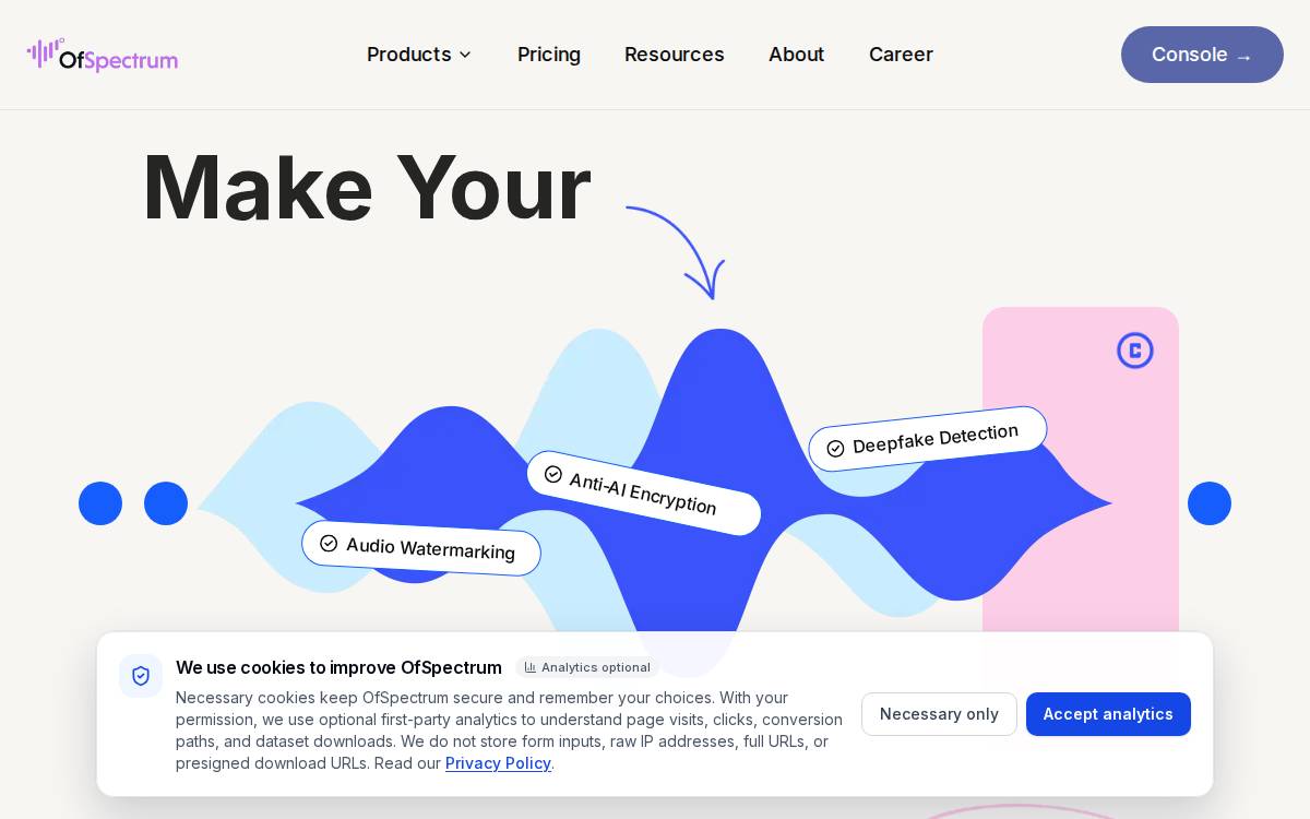 OfSpectrum website preview