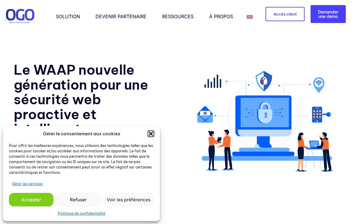 Ogo Security website preview