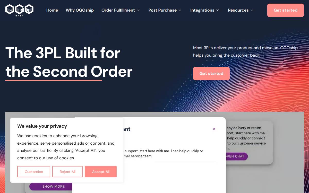 OGOship website preview