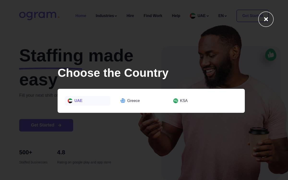 Ogram website preview