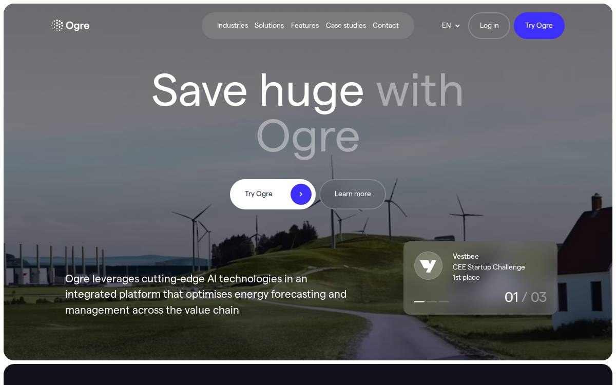Ogre Ai website preview