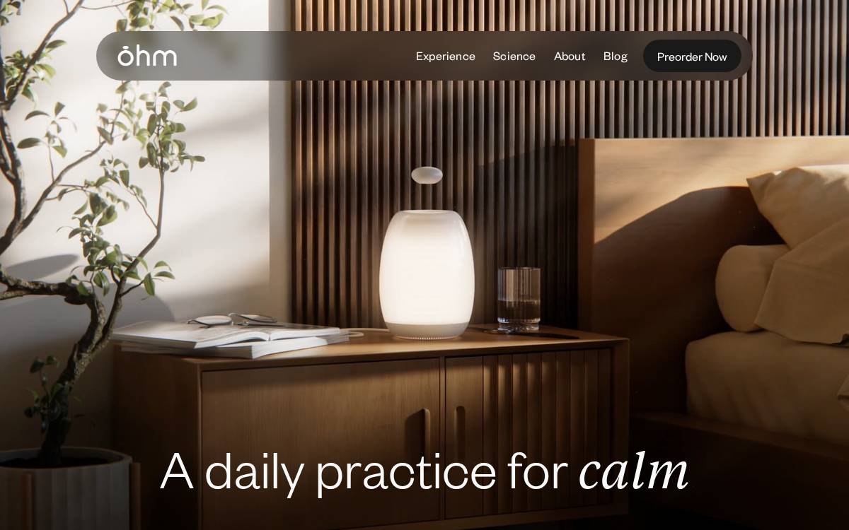 Ohm website preview