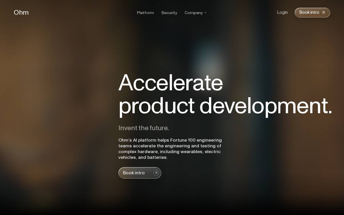 Ohm website preview