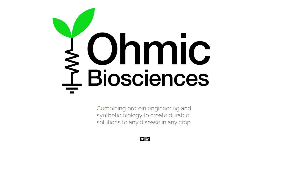 Ohmic Biosciences website preview