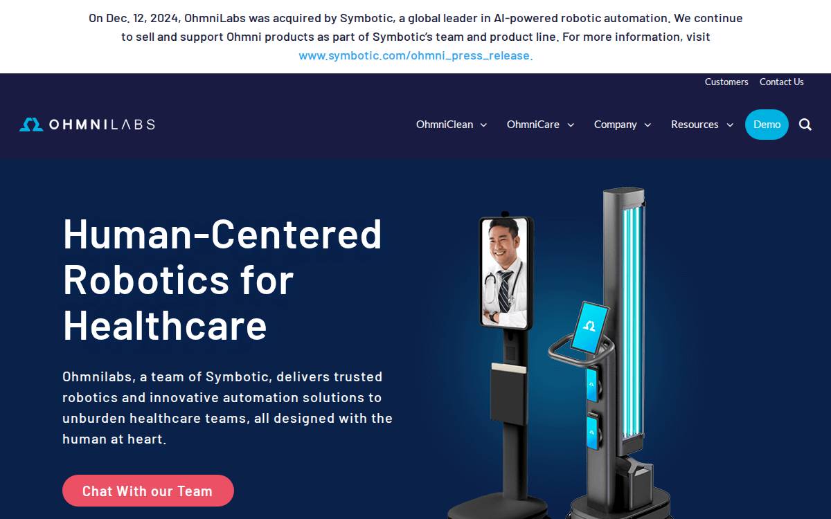 Ohmnilabs website preview