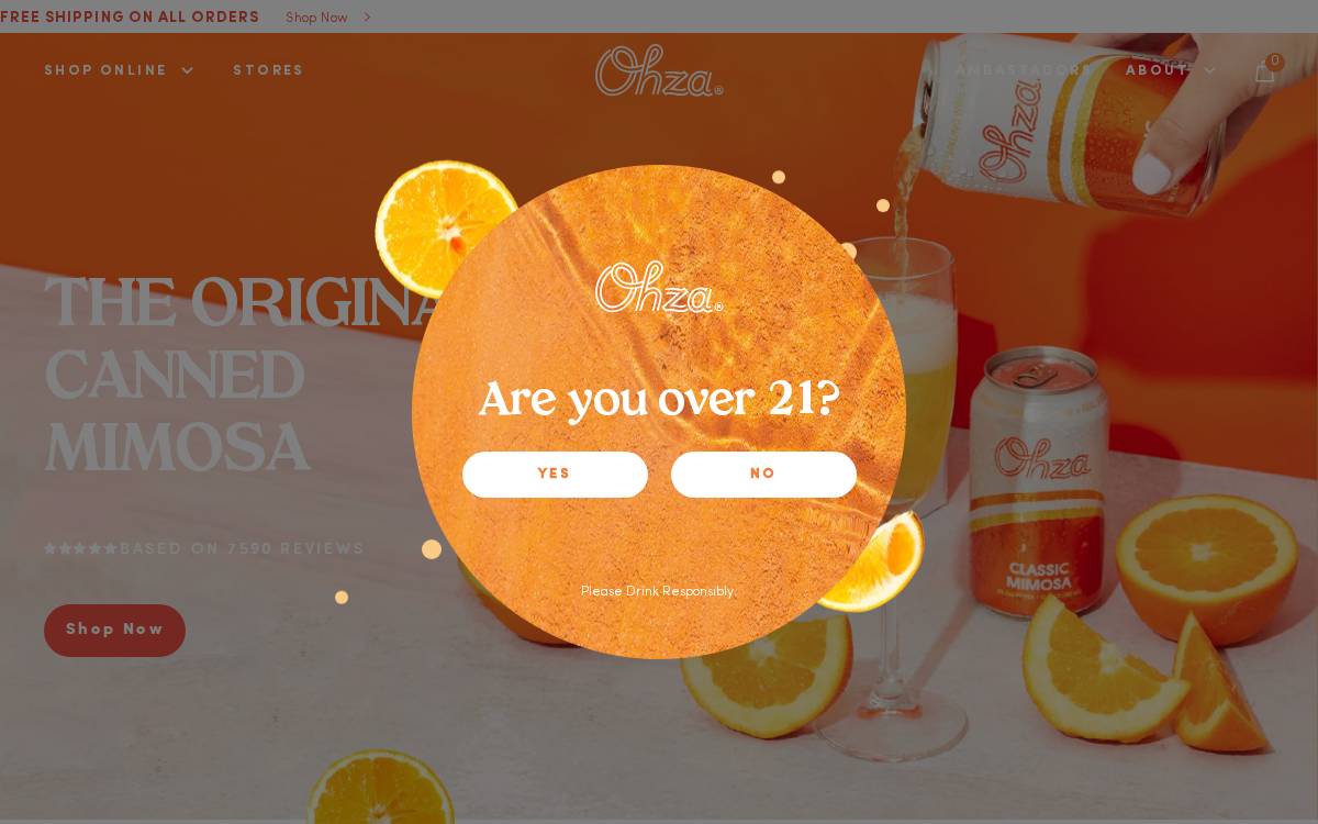 Ohza website preview
