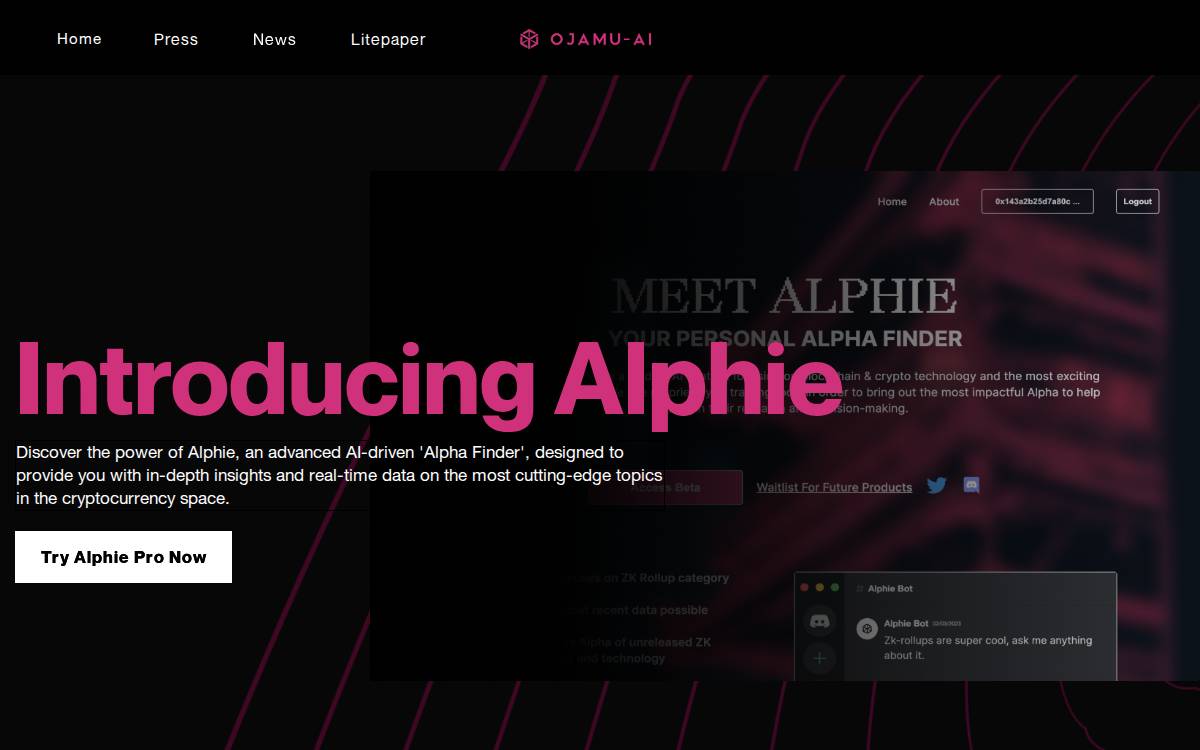 Ojamu website preview