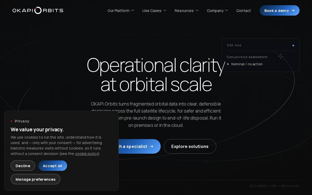 OKAPI:Orbits website preview