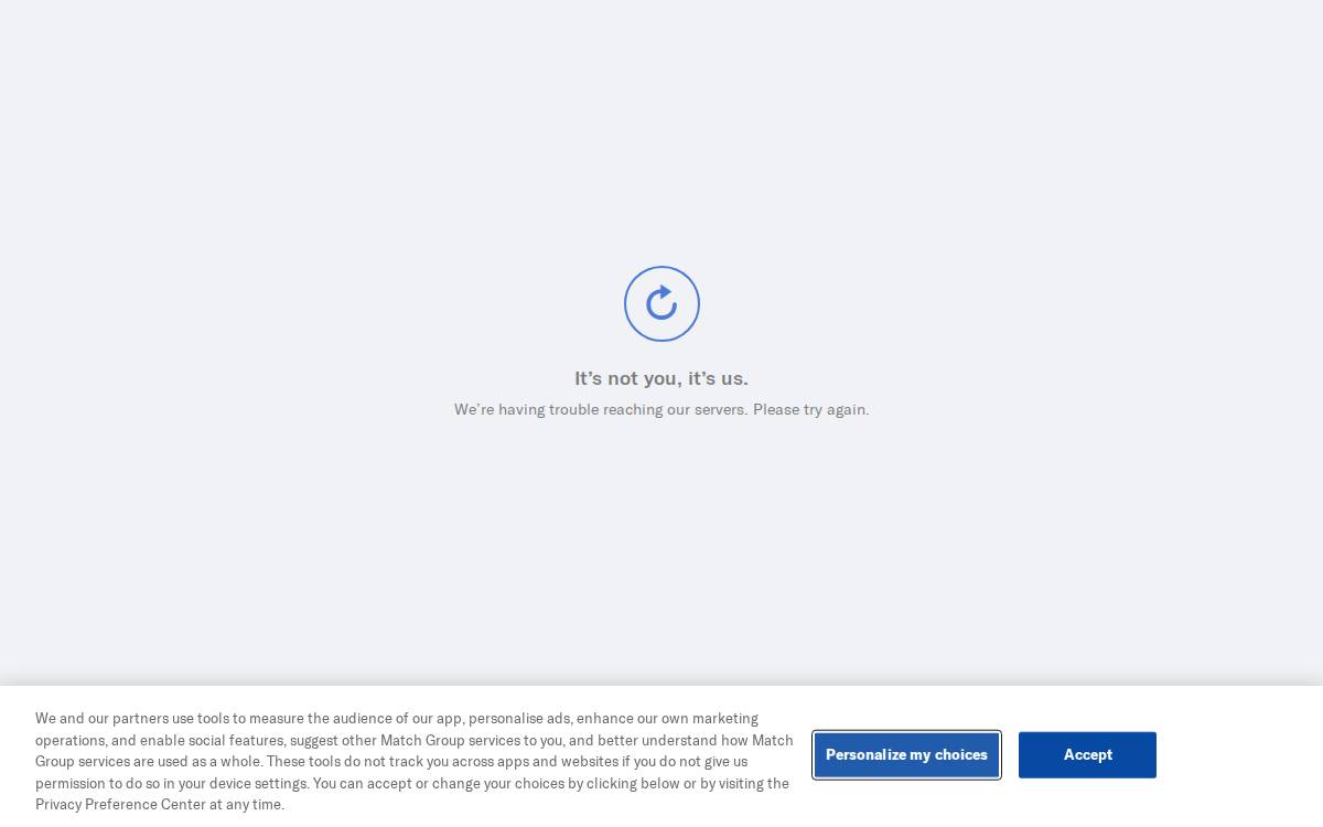 OkCupid website preview