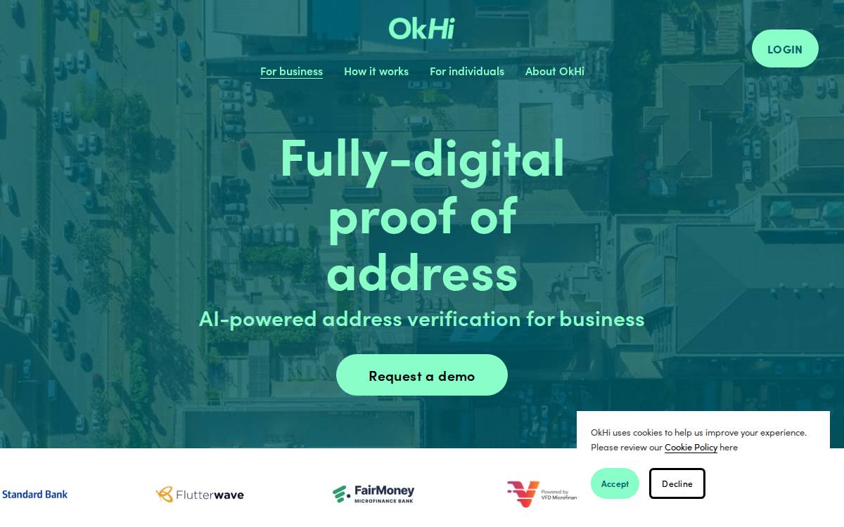 OkHi website preview